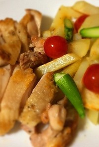 簡単お惣菜☆野菜が美味しい鶏のソテー