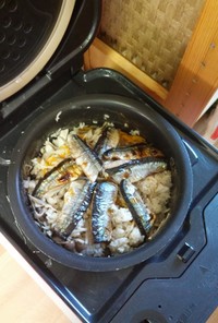 炊飯器で秋刀魚ご飯