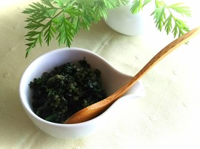 人参葉の炒り煮