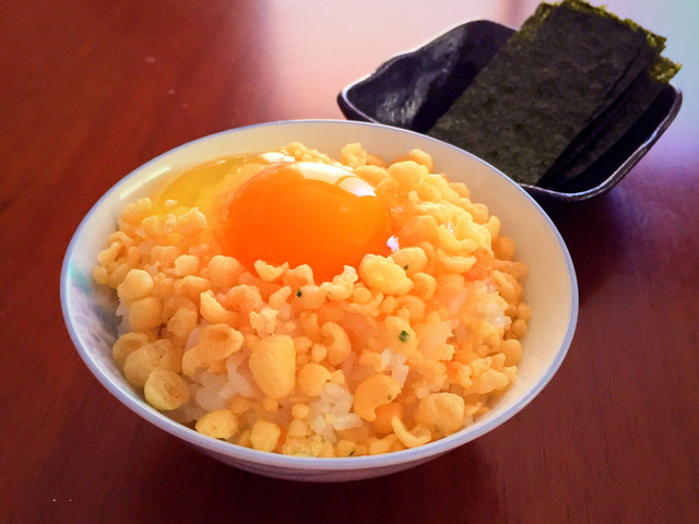 揚げ玉の卵かけご飯 レシピ 作り方 By 水雨 クックパッド