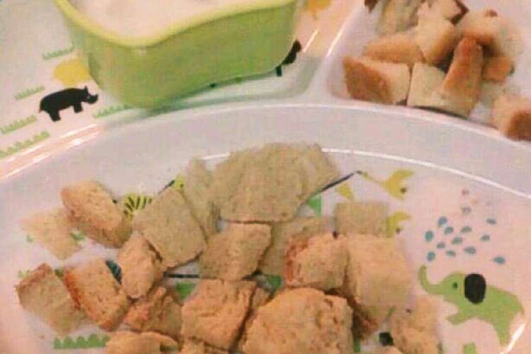 簡単離乳食 赤ちゃんミルクきな粉パン レシピ 作り方 By りくりくにゃんこ クックパッド