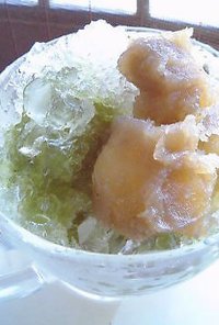 カキ氷の抹茶シロップ☆
