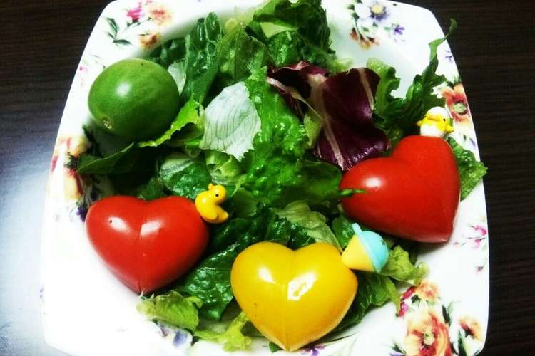 簡単 可愛い ハートのプチトマト レシピ 作り方 By ここママ 彡 クックパッド