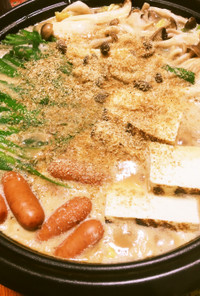 かける派豆乳胡麻味噌クリーム鍋