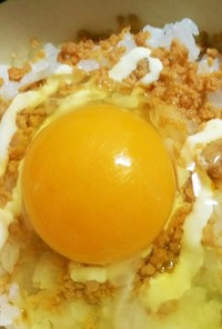 鮭フレーク卵かけご飯♥究極アレンジ朝食♬