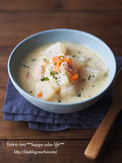 トロトロかぶの豆乳スープの写真