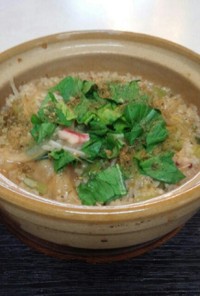 タコ小松菜粥（血管ダイエット食992）