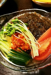 【麺類】海の幸♡天然太もずく入り韓国冷麺