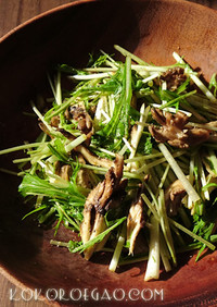 舞茸と水菜の簡単サラダ