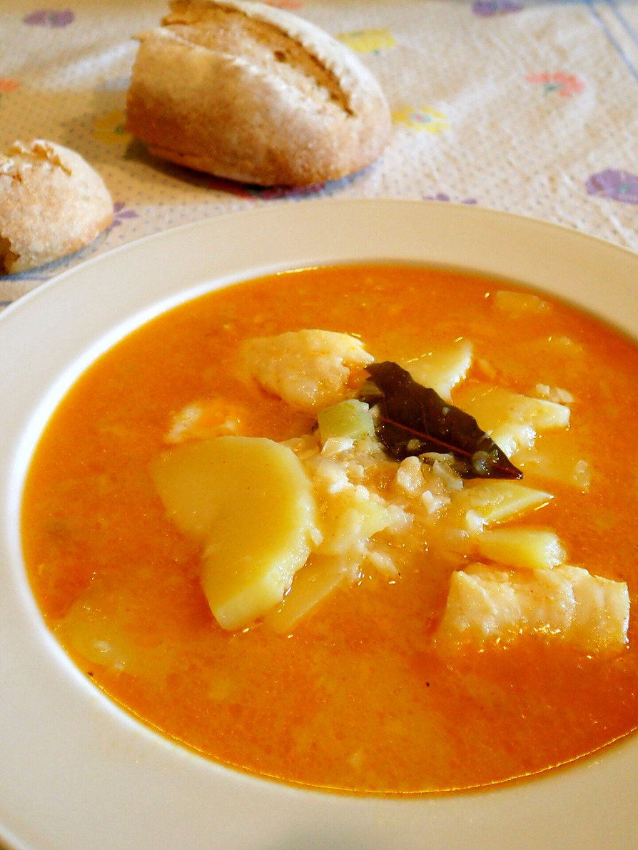 スペイン風 鱈とじゃがいものスープの画像