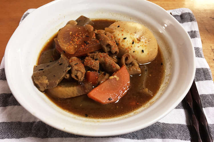具だくさんのモツ煮 ご飯のおかずに レシピ 作り方 By のりゆきパパ クックパッド 簡単おいしいみんなのレシピが356万品