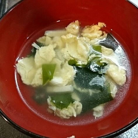 ウィンナーの茹で汁で作る中華スープ