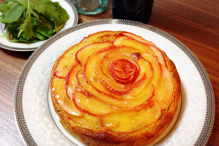 おもてなし りんごとバナナの薔薇ケーキ レシピ 作り方 By スズケンさんの嫁 クックパッド