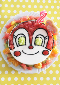 バースディ&ドキンちゃん☆1.2歳ケーキ
