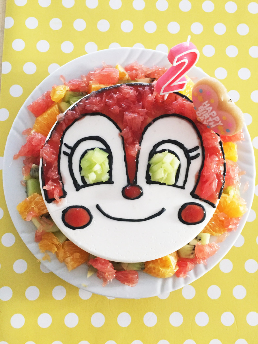 バースディ&ドキンちゃん☆1.2歳ケーキの画像
