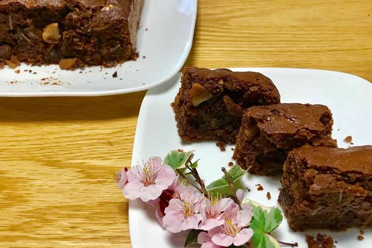 簡単 ブラウニー風チョコレートケーキ レシピ 作り方 By アンジェリカ4125 クックパッド 簡単おいしいみんなのレシピが350万品