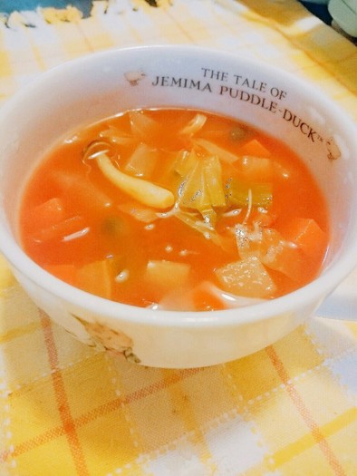トマトスープ ＆  ミネストローネの写真