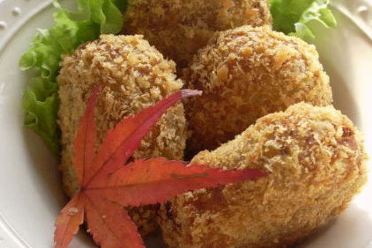 お弁当にも 甘辛ひき肉でかぼちゃコロッケ レシピ 作り方 By ゆきcafe0929 クックパッド 簡単おいしいみんなのレシピが356万品