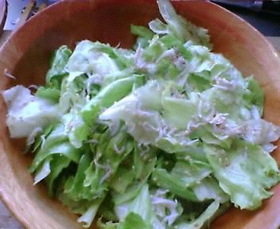 レタスの簡単サラダ
