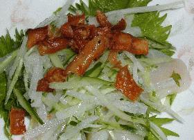 ホタテの野菜がけサラダ