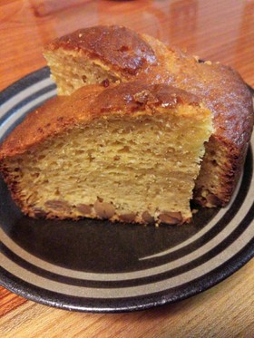 ママおやつ★豆たっぷり味噌パウンドケーキ