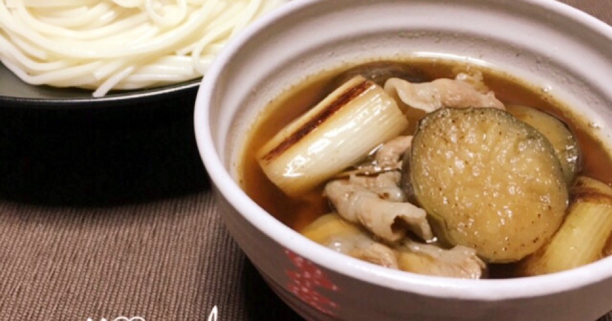 焼きねぎと茄子の肉汁つけうどん♡ by mii♡cafe 【クックパッド】 簡単おいしいみんなのレシピが356万品