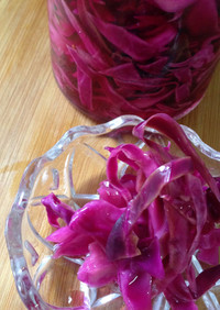 簡単5分で保存食♫紫キャベツのピクルス