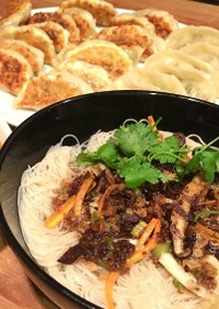 ビーガン＊台湾の味。肉かけ風の玄米麺