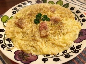 濃厚!もやしでカルボナーラ☆旨安簡単♪