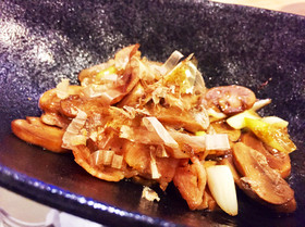 簡単おつまみ♡ベーコン&野菜の和風炒め