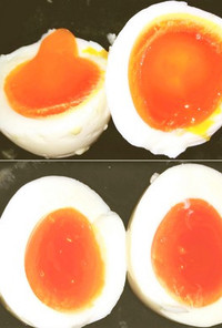 半熟味付け卵の変化　発酵味玉