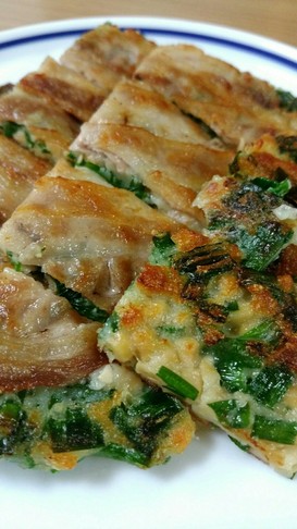 大豆イソフラボン入り!豚肉と納豆のチヂミ