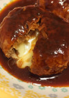 簡単♡チーズインハンバーグ