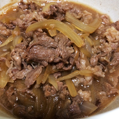 牛丼&肉うどんに☆牛肉と玉ねぎの甘辛煮の写真