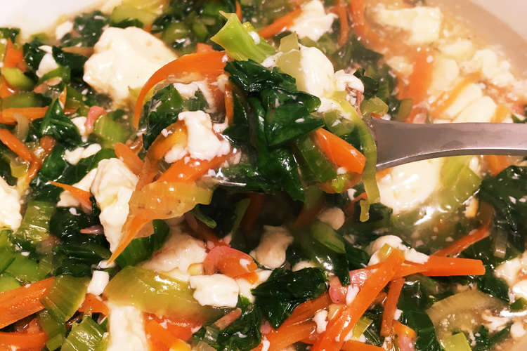 幼児食にも 簡単 青梗菜と豆腐の炒め煮 レシピ 作り方 By Chicorin クックパッド 簡単おいしいみんなのレシピが372万品