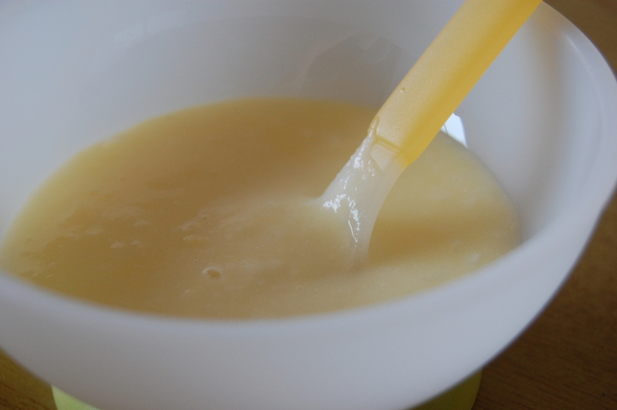初期の離乳食♡ポテトミルクがゆの画像