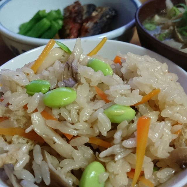 ちびくろちゃん キノコの炊き込みご飯 レシピ 作り方 By はなゆしとらす クックパッド