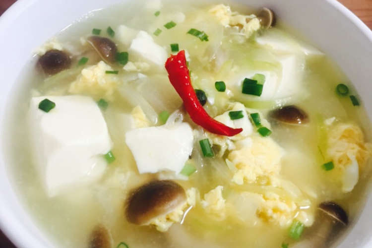 簡単 温まる 豆腐の中華スープ レシピ 作り方 By ラナイ３ クックパッド 簡単おいしいみんなのレシピが366万品