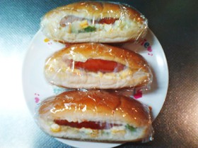 簡単♪玉子入りホットドッグ