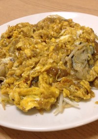 オースワン・タイ牡蠣の卵とじともやし炒め