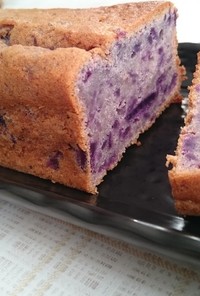 紫芋の簡単パウンドケーキ