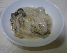 分ける派!!! 白菜シチュー