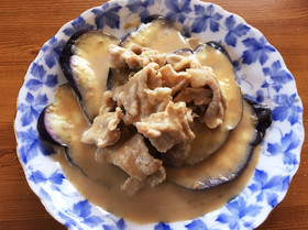 豚バラ胡麻しゃぶとレンチンやわらか茄子♡