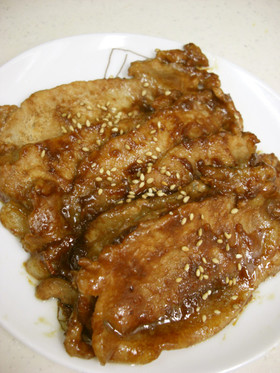 豚の味噌焼き 柚子胡椒