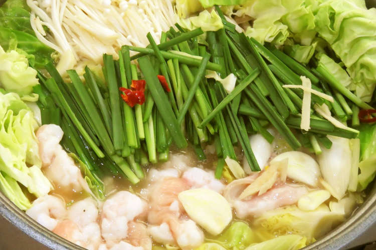 鶏だし用の鶏 もつ鍋スープ作成 レシピ 作り方 By ともたろうげんき クックパッド