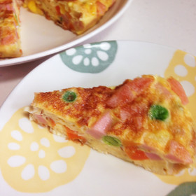 スパニッシュオムレツ風の簡単玉子焼き