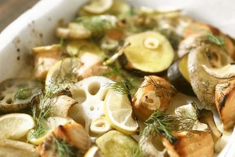 サーモンと秋野菜のオーブン焼き レシピ 作り方 By うさぎのシーマ クックパッド 簡単おいしいみんなのレシピが355万品