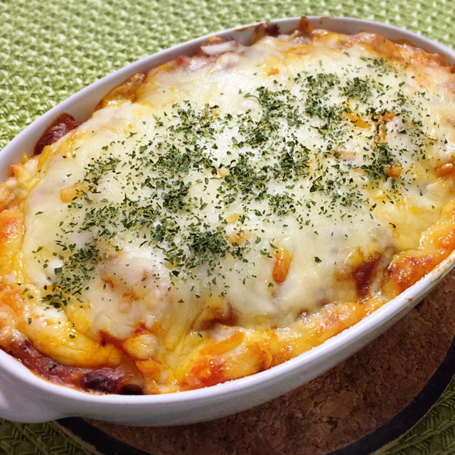 余ったミートソースで ポテトのチーズ焼き レシピ 作り方 By ゆきプー クックパッド