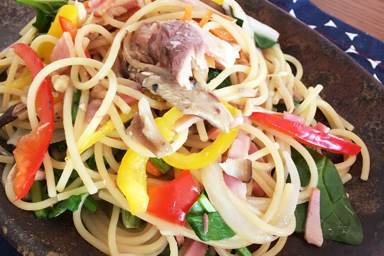 簡単フライパン一つで和風鯖缶パスタ レシピ 作り方 By けんたまはる クックパッド 簡単おいしいみんなのレシピが357万品