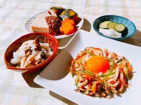 野菜たっぷり巣ごもり卵